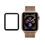 Wholesale Apple Watch Series 5 / 4 Tempered Glass Full Screen Protector + Watch Case 40MM (Black Rim Combo)
